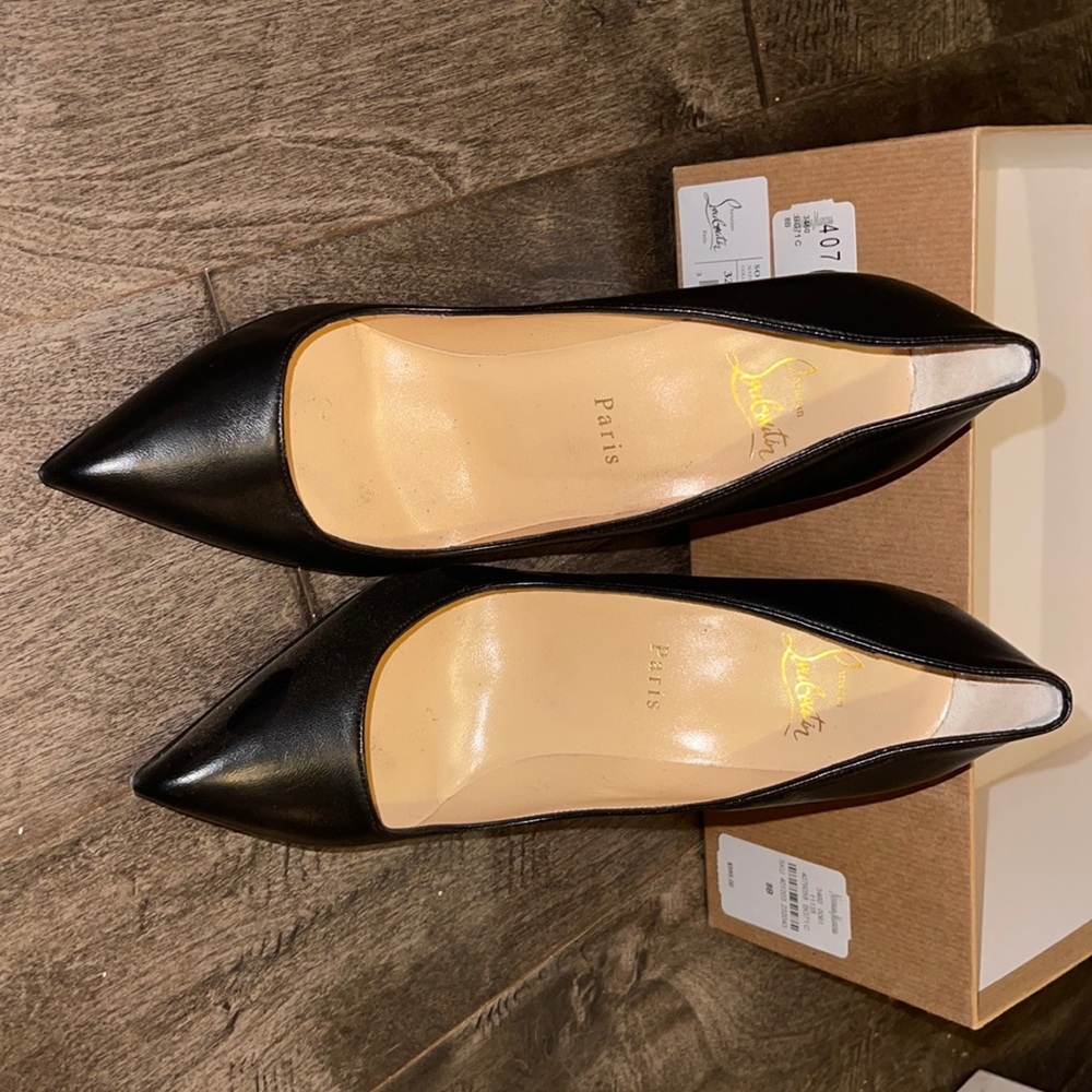 Louboutins worn once. Size 38.5 or 8.5B